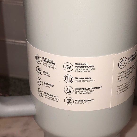 ✨NWT✨ Stanley Quencher H2.0 FlowState Tumbler 40oz (Fog) - Picture 12 of 17